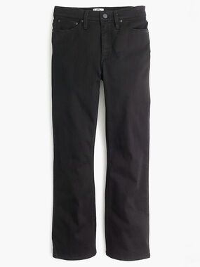 J. Crew Billie demi-boot crop jean in black